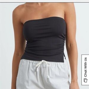 pacsun contour ophelia cinched black tube top
